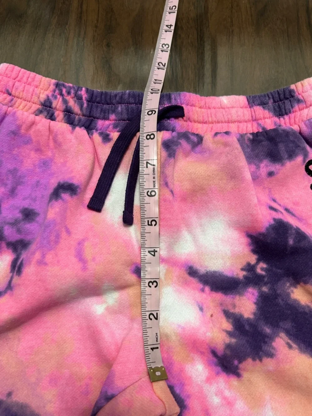 Justice Pink and Purple Tie-Dye Joggers